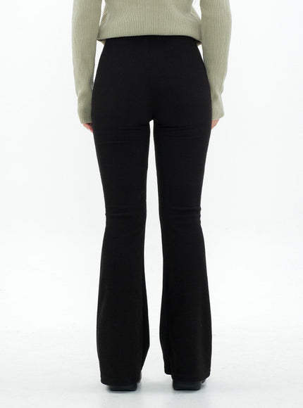 Boot-cut Shirring Banded Pants CM29