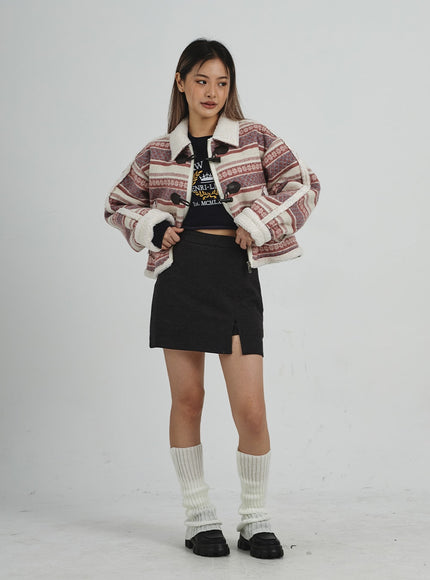 Shearing Crop Duffel Coat CN25