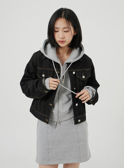 Button Denim Jacket OF321