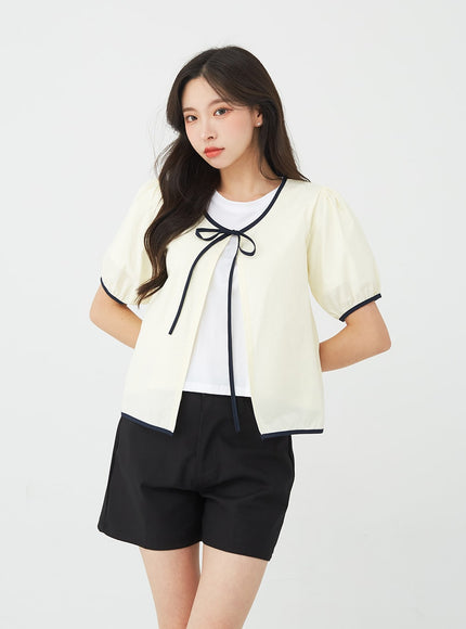 Back Slit Short Sleeve Tee BG11