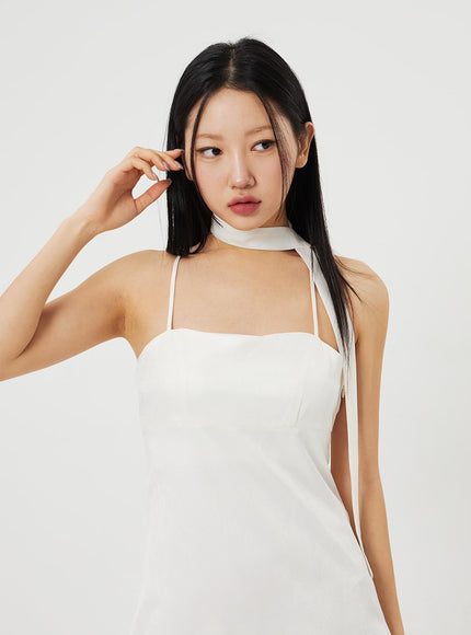 Mini Dress And Neck Accessory CM302