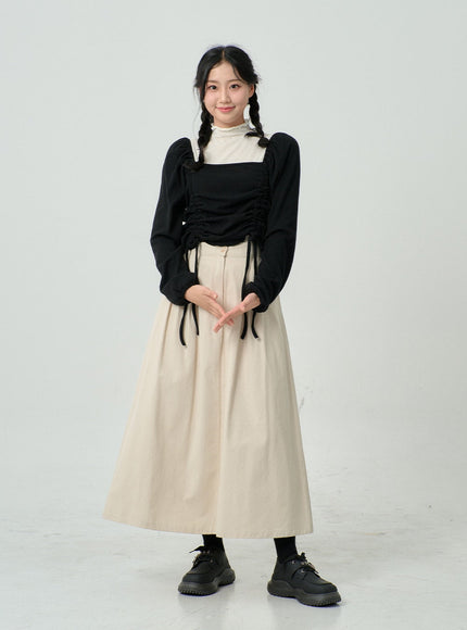 High Waist Bending Long Skirt BN03