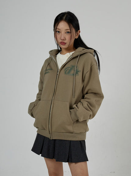 Graphic Zipper Hoodie Sweatshirt Unisex CD26