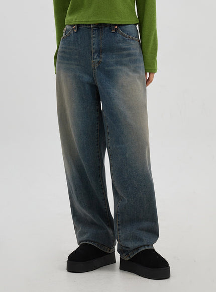 Mid-Rise Baggy Jeans Unisex CJ330