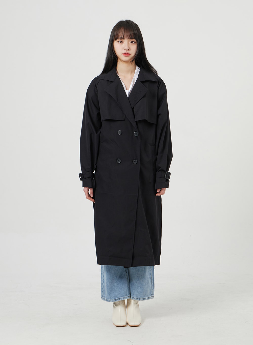 Button Trench Coat OF328