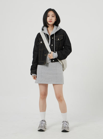 Button Denim Jacket OF321