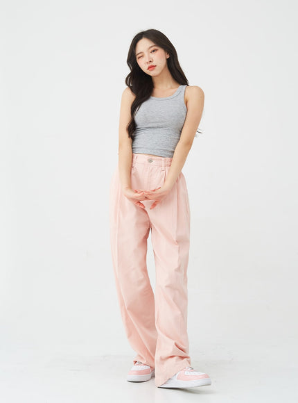 Basic Cropped Sleeveless Top BG10
