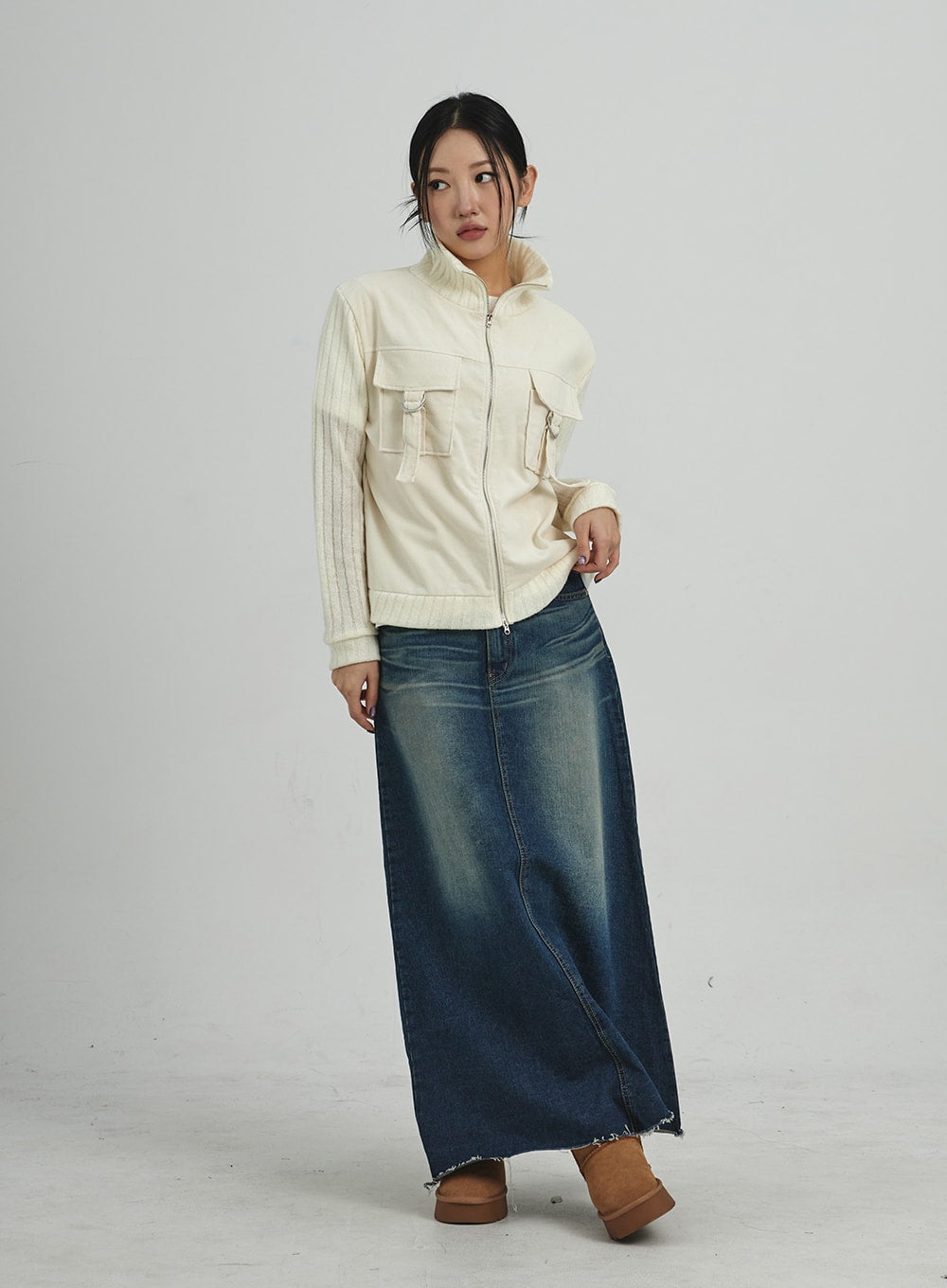 A-Line Maxi Skirt CD08