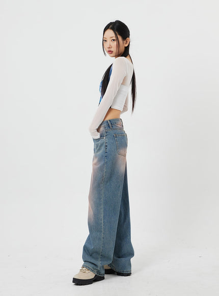 Light Wash Baggy Jeans CF316