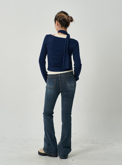 Slim Fit Bootcut Jeans CD19