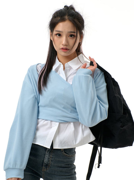 Cropped Button Shirt BJ313