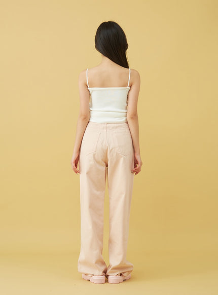 SIngle Pin-tuck Wide Cotton Pants BU13