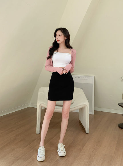 Basic Cropped Tube Top L1002