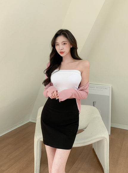 Basic Cropped Tube Top L1002