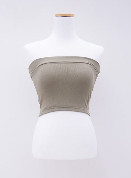 Basic Cropped Tube Top L1002