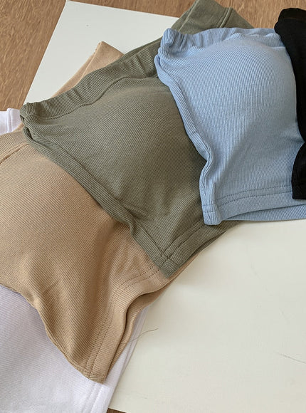 Basic Cropped Tube Top L1002