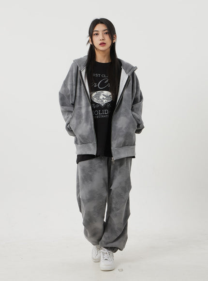 Mixed Color Baggy Track Pants BJ319