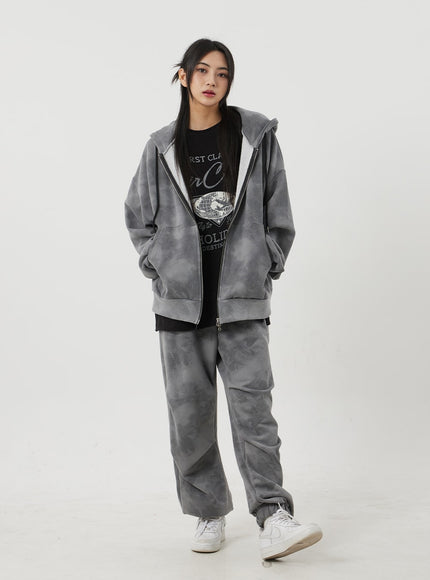 Mixed Color Baggy Track Pants BJ319