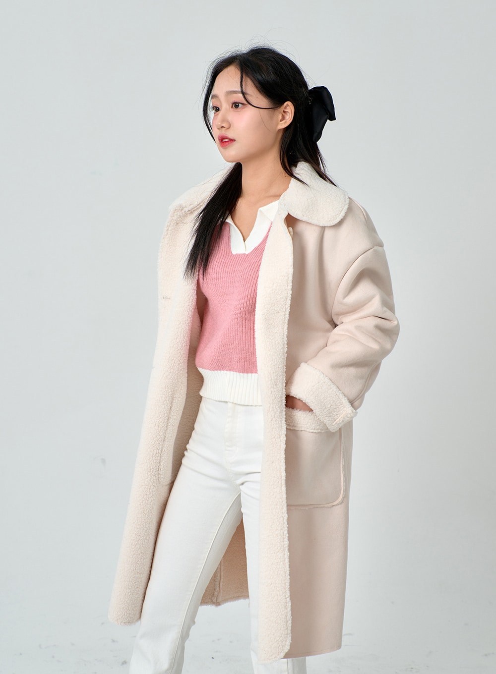 Shearling Long Coat BN30