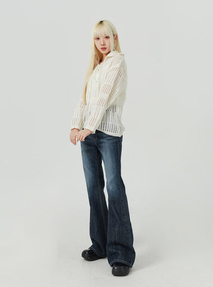Dark Wash Bootcut Jeans BM322