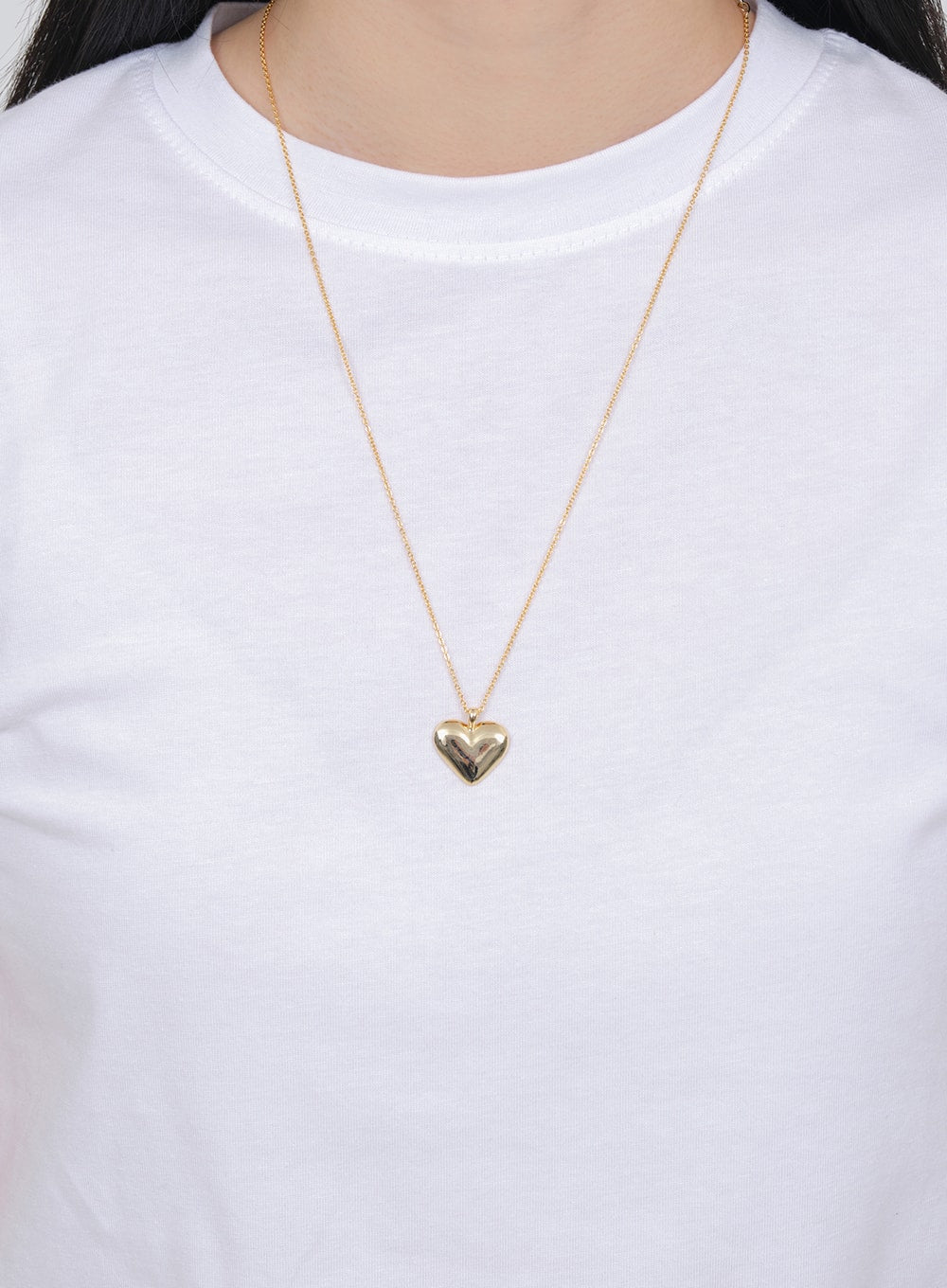 Heart Pendant Slim Necklace OM31