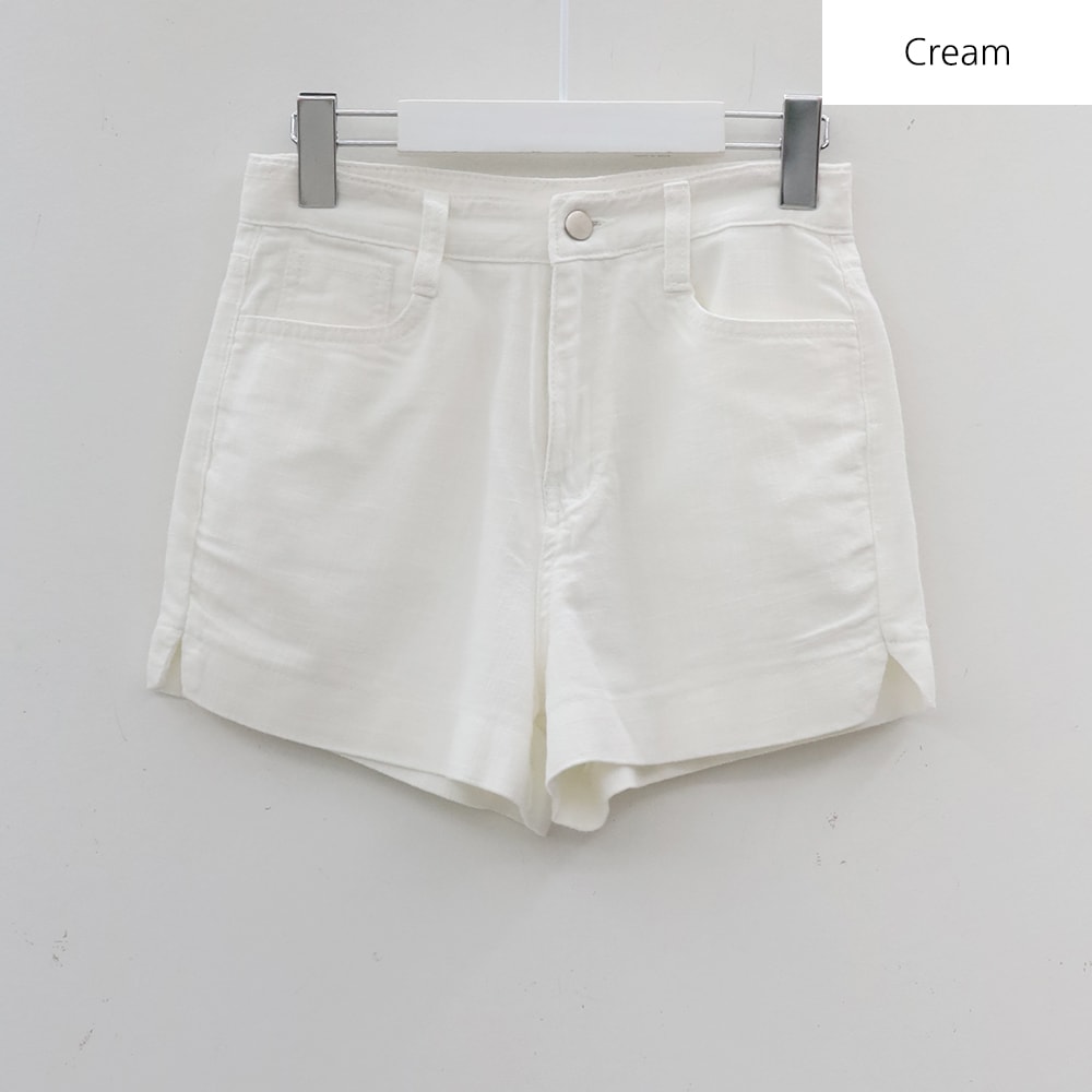 Linen Slit Shorts BY24