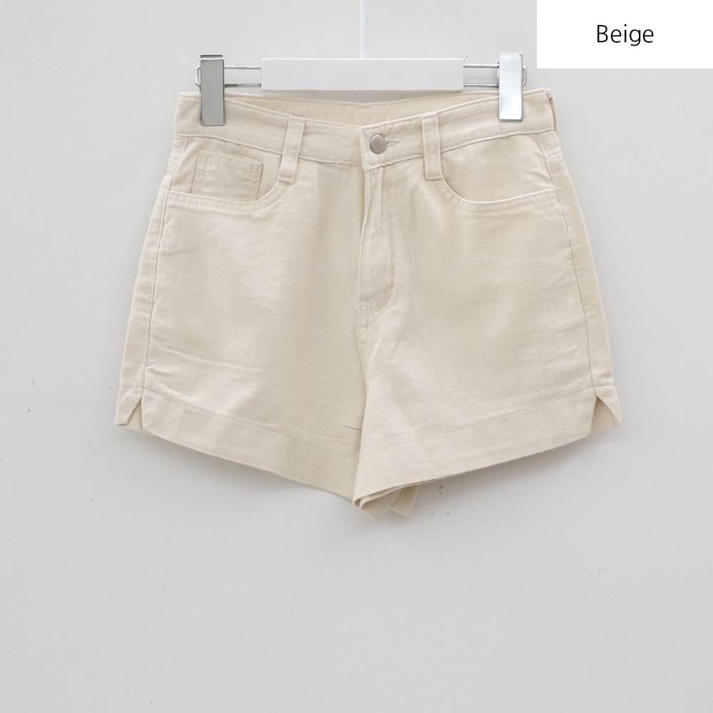 Linen Slit Shorts BY24