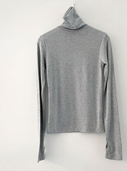 Winter Turtleneck Tee With Thumb Holes