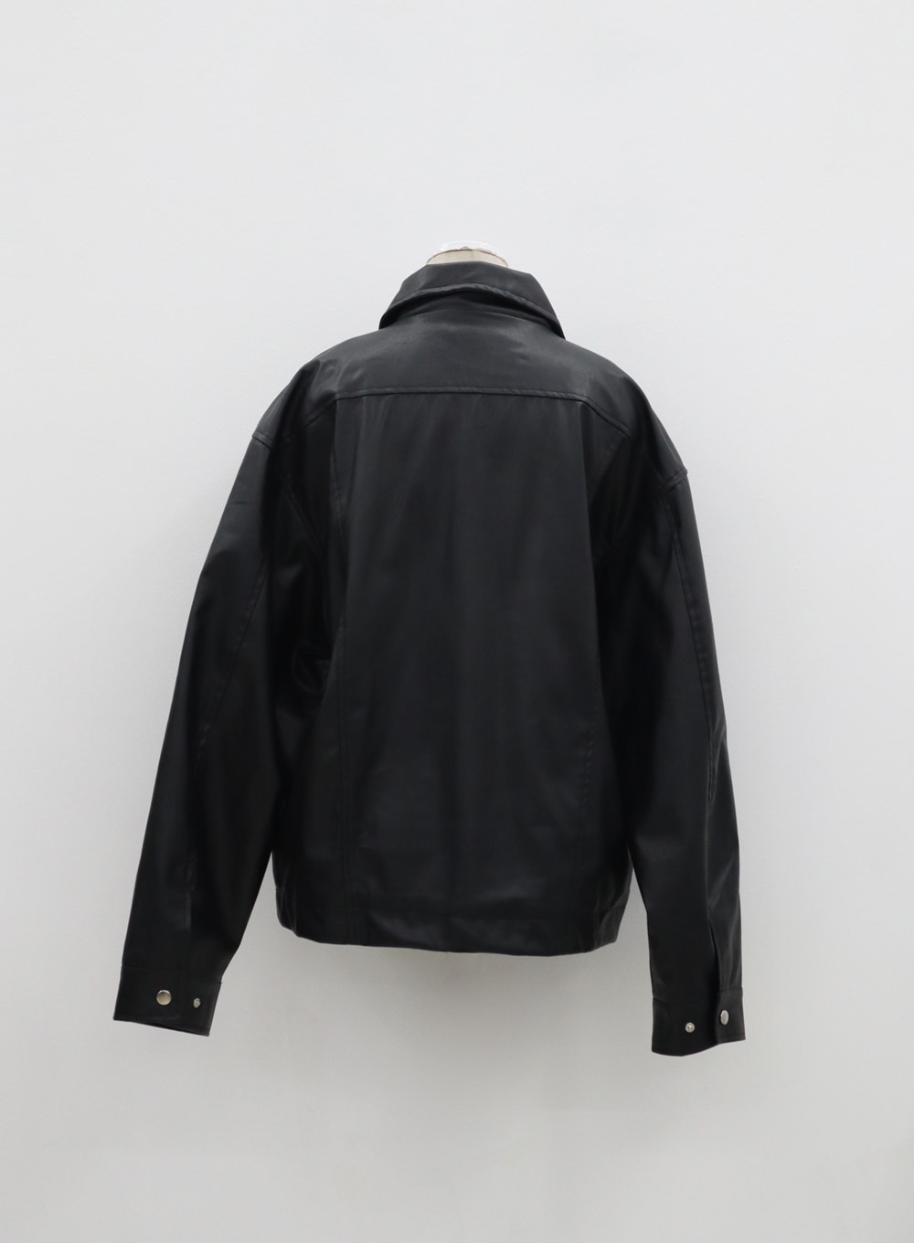 Oversized Faux Leather Jacket IF315