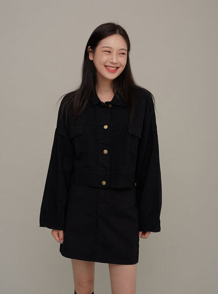 Cotton Cropped Jacket F17