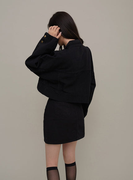 Cotton Cropped Jacket F17