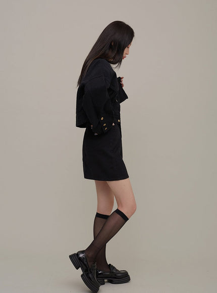 Cotton Cropped Jacket F17