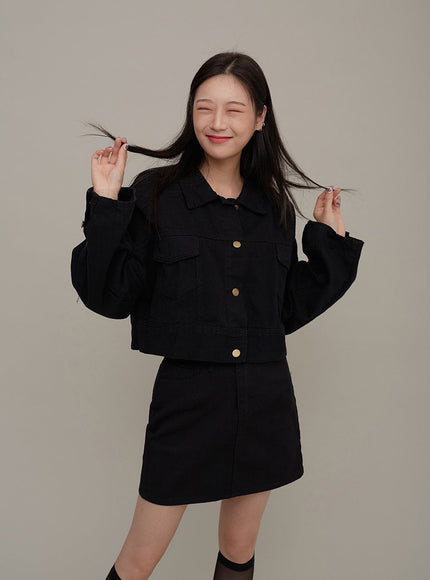 Cotton Cropped Jacket F17