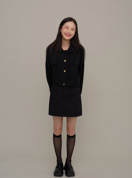 Cotton Cropped Jacket F17