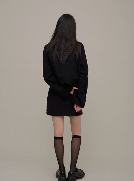 Cotton Cropped Jacket F17