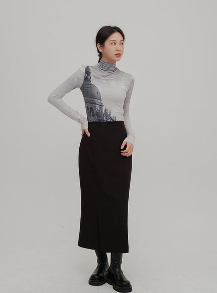 Maxi Skirt with Slit