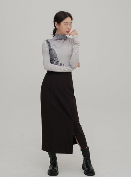 Maxi Skirt with Slit