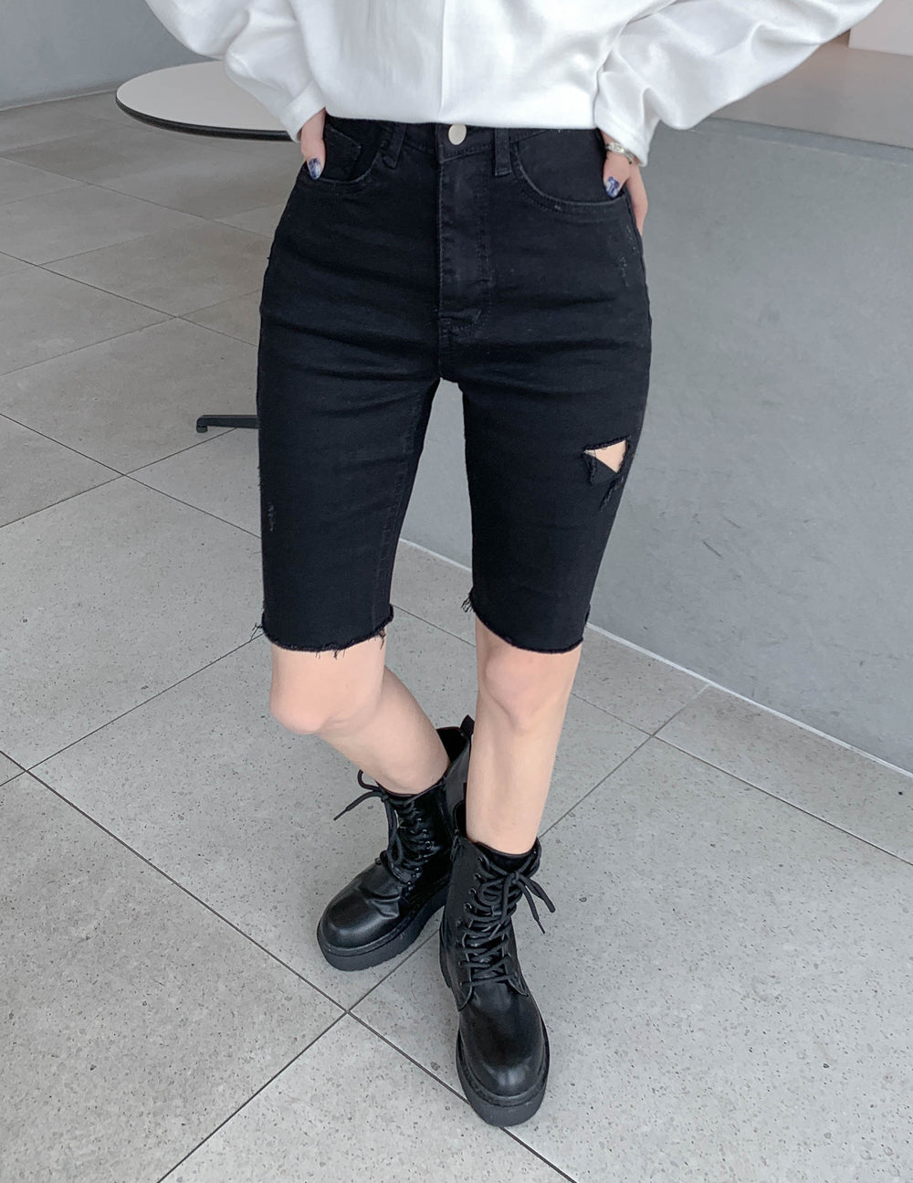 Hooded Zipper Knit Jacket CN17