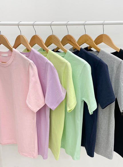 Cotton Short Sleeve Cropped T Shirt M5