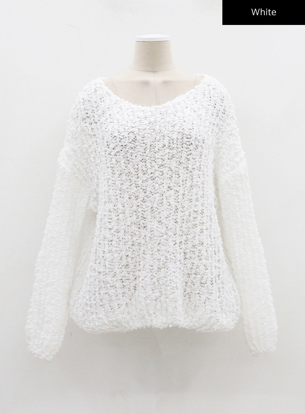 Boat Neck Sheer Sweater CJ310