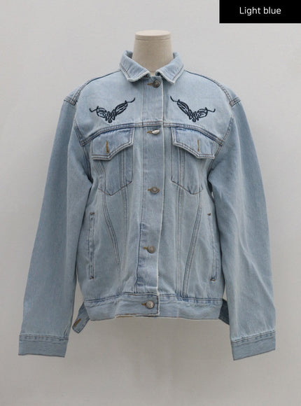 Over Fit Denim Jacket CS07