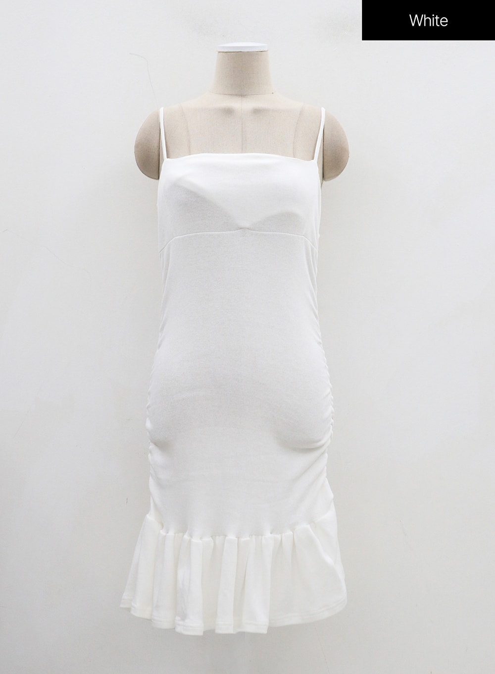 White frill bottom sales dress