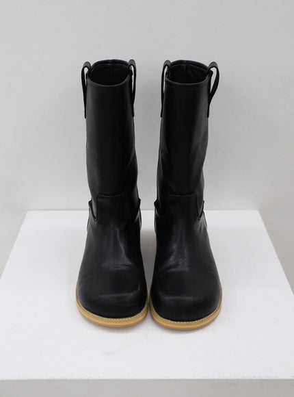 Mid-Calf Round Boots CJ15
