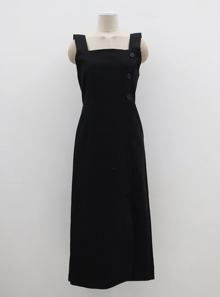 Wrapped Button Maxi Dress OF307