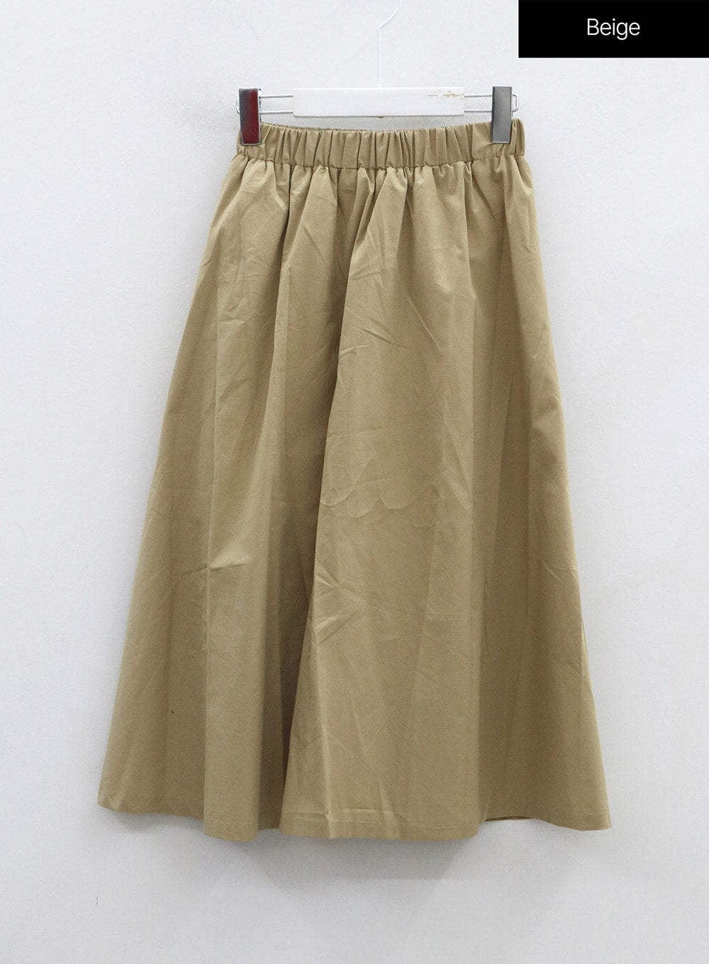 Bending Pleated Long Skirt OO19