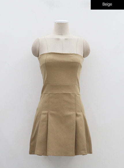 Strapless Pleated Mini Dress BJ331