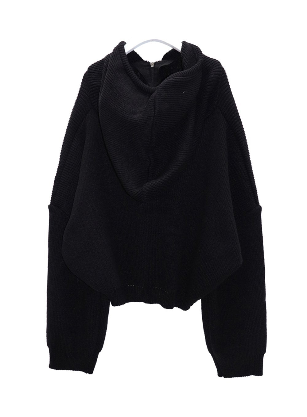 Hooded Zipper Knit Jacket CN17