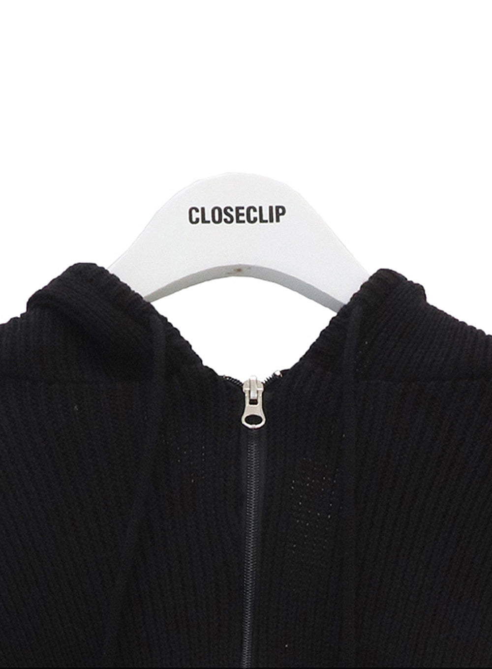 Hooded Zipper Knit Jacket CN17