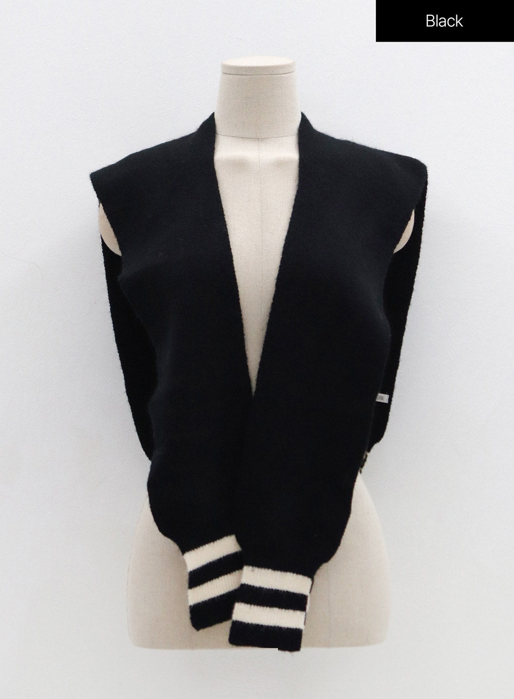Two Color Layered Fake Cardigan OS22