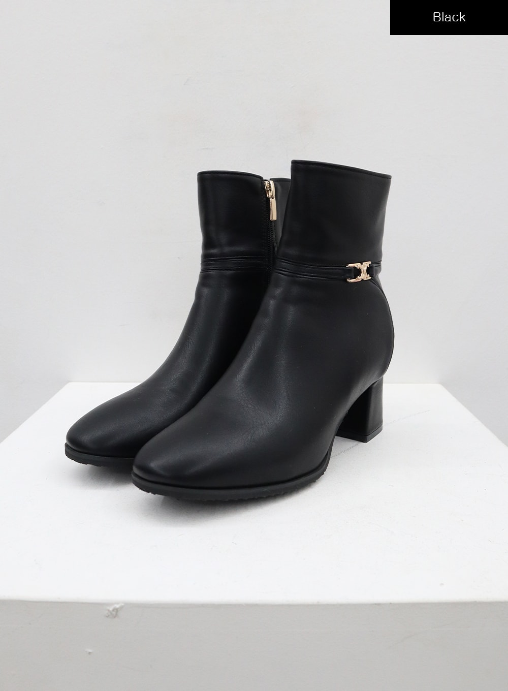 Chain Detail Heel Ankle Boots BD12